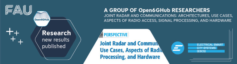 A team of Open6GHub researchers publishes research results