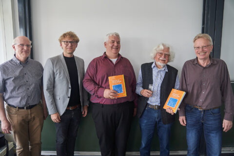 (v.l.n.r.): Prof. Georg Fischer, Prof. Norman Franchi, Prof. Heinrich Milosiu, Prof. W. Friedrich Oehme, Prof. Robert Weigel